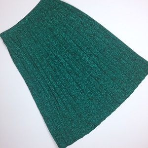 Andrea Gayle | vintage green accordion pleat skirt